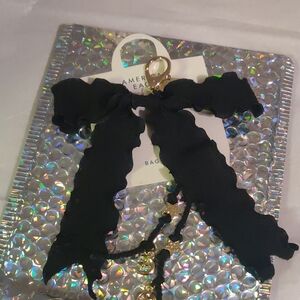 American Eagle Outfitters Black Key Holder with Gold Accents